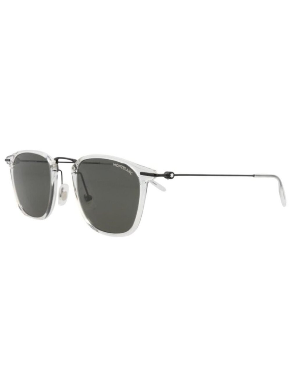 New Montblanc Mens Square/Rectangle Crystal Black Grey Fashion Designer Sunglass